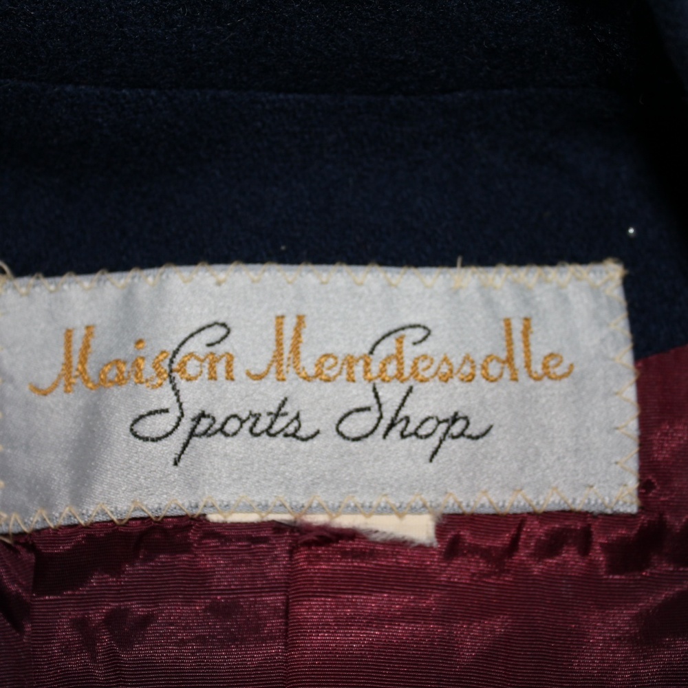 Blue wool blazer, size medium - Picture 3 of 4